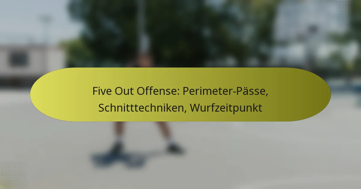 Five Out Offense: Perimeter-Pässe, Schnitttechniken, Wurfzeitpunkt