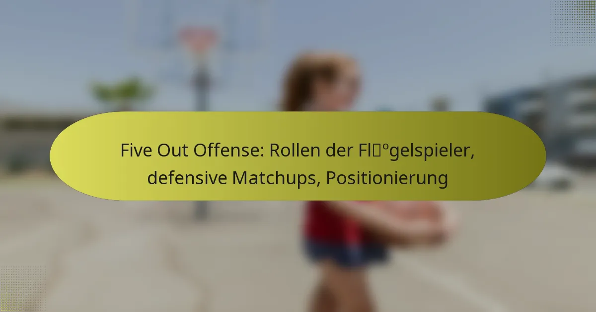 Five Out Offense: Rollen der Flügelspieler, defensive Matchups, Positionierung