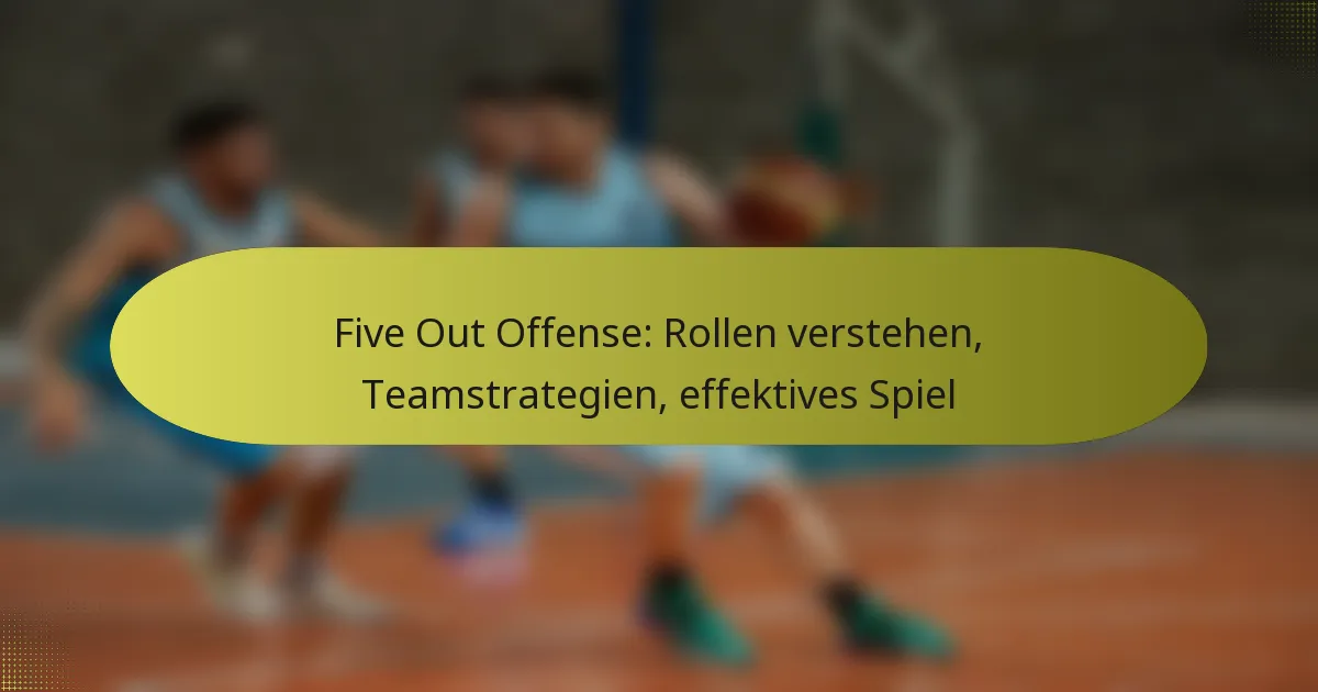 Five Out Offense: Rollen verstehen, Teamstrategien, effektives Spiel
